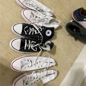 Converse High Top Sneakers - Black and White